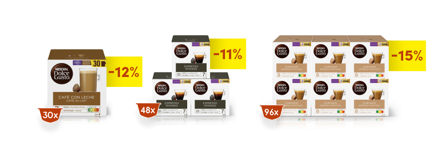 Ofertas de Cápsulas Dolce Gusto | NESCAFÉ® Dolce Gusto® header image