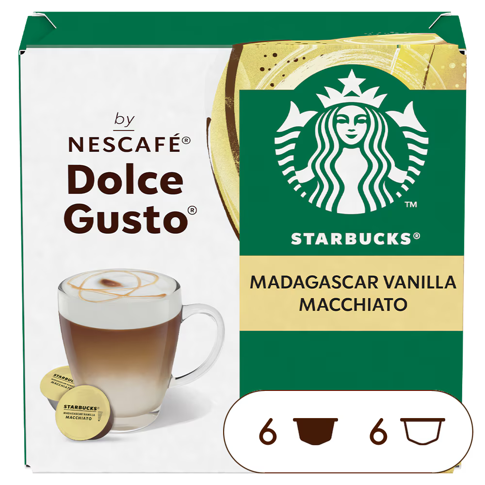 Starbucks® Madagascar Vanilla Macchiato 12 Cápsulas