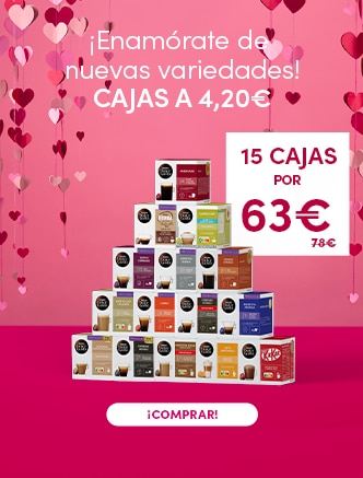 Elige tus 15 cajas de cápsulas favoritas por solo 63€