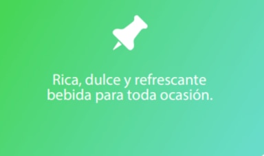 Rica, dulce y refrescante bebida