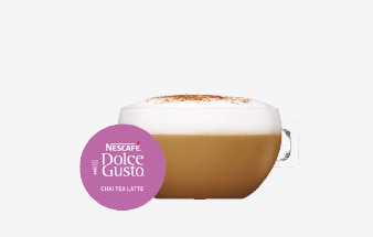 Chai Tea Latte en taza de cristal