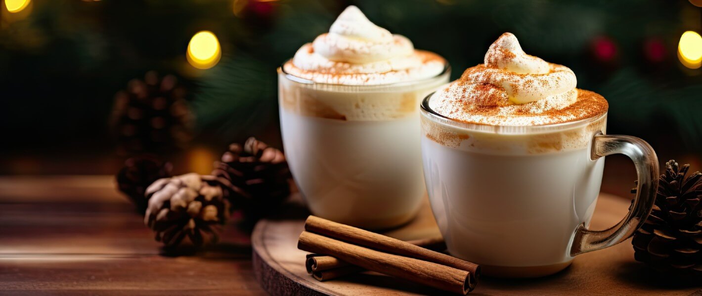 Receta de café con topings en Navidad