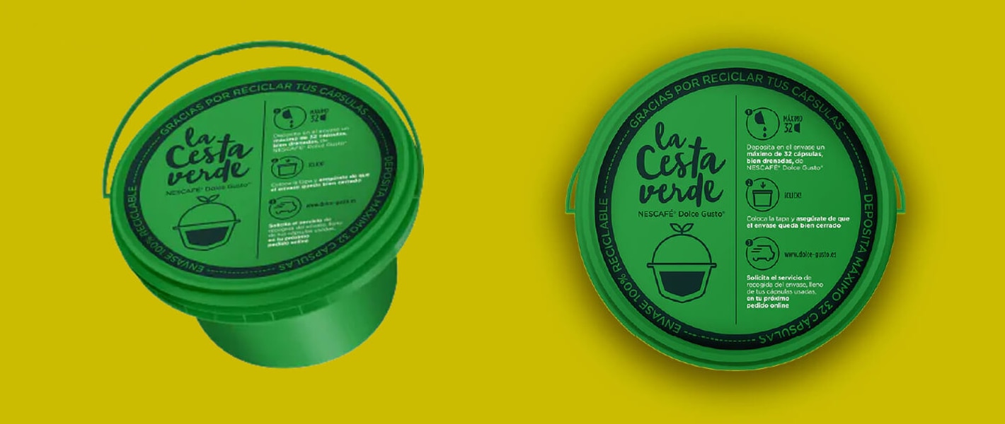 Cesta verde NESCAFÉ Dolce Gusto