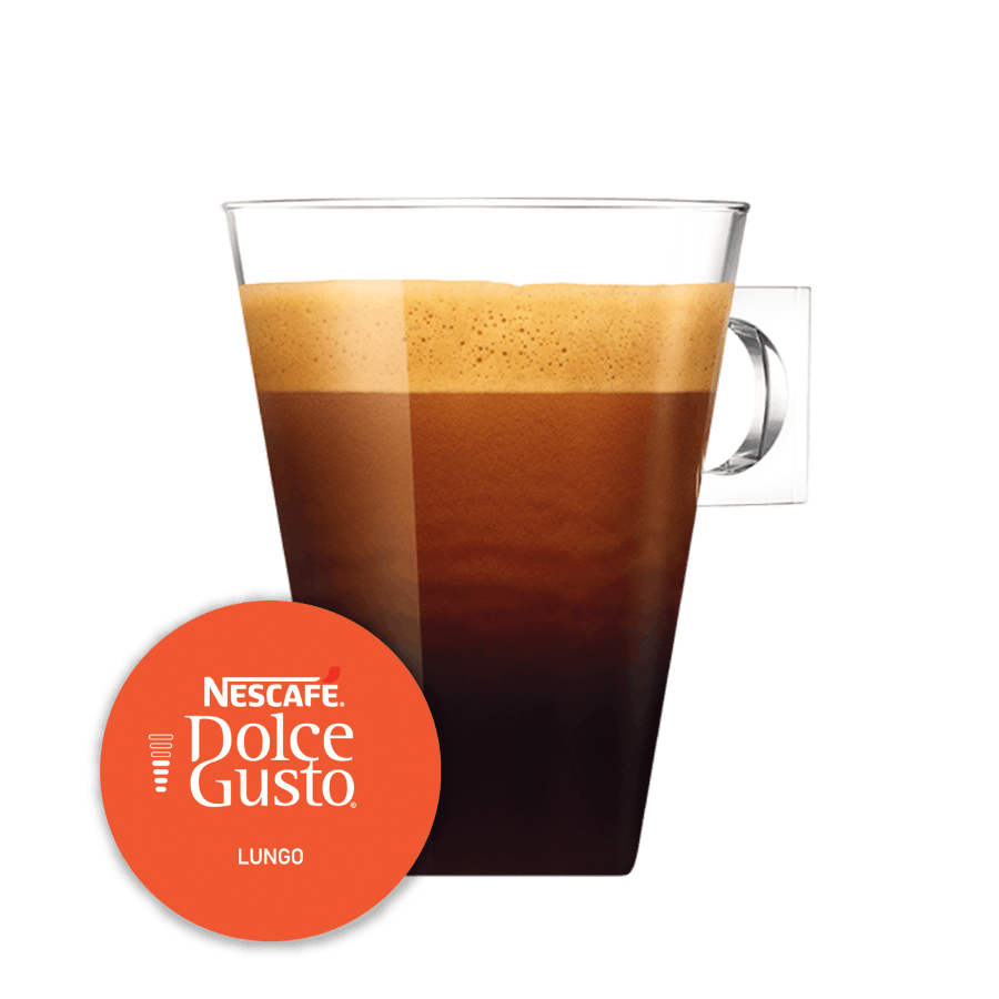 Cápsula con taza de Lungo 16 Cápsulas de NESCAFÉ Dolce Gusto