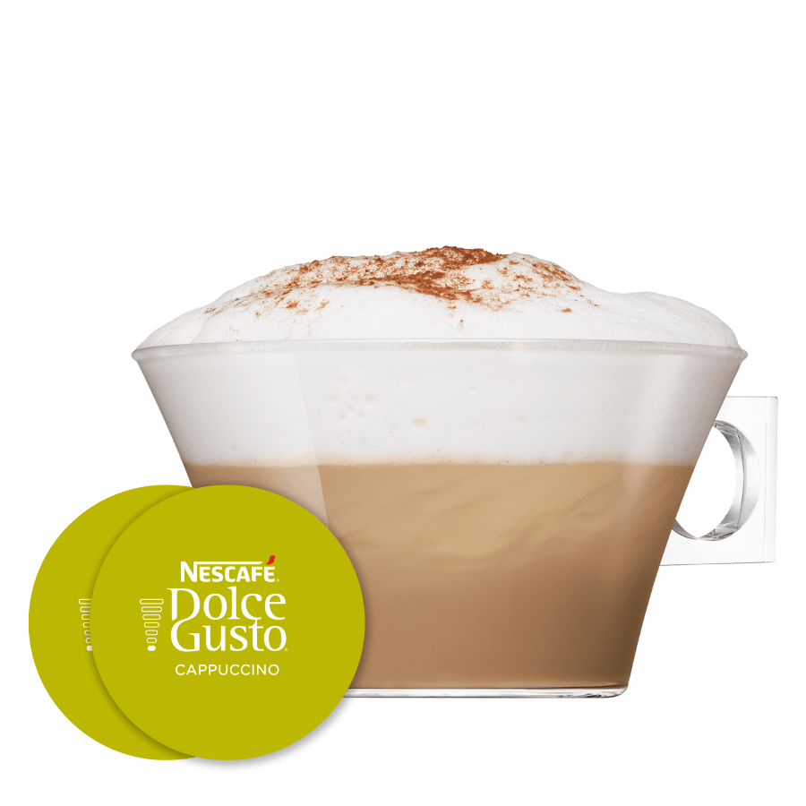 Cápsula con taza de Cappuccino 16 Cápsulas de NESCAFÉ Dolce Gusto