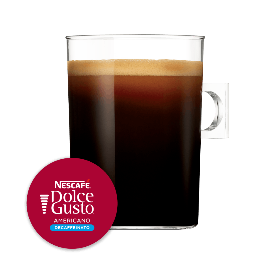 Cápsula con taza de Americano Descafeinado 16 Cápsulas de NESCAFÉ Dolce Gusto