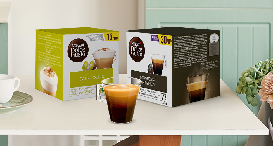 Packs ahorro cápsulas NESCAFÉ® Dolce Gusto®