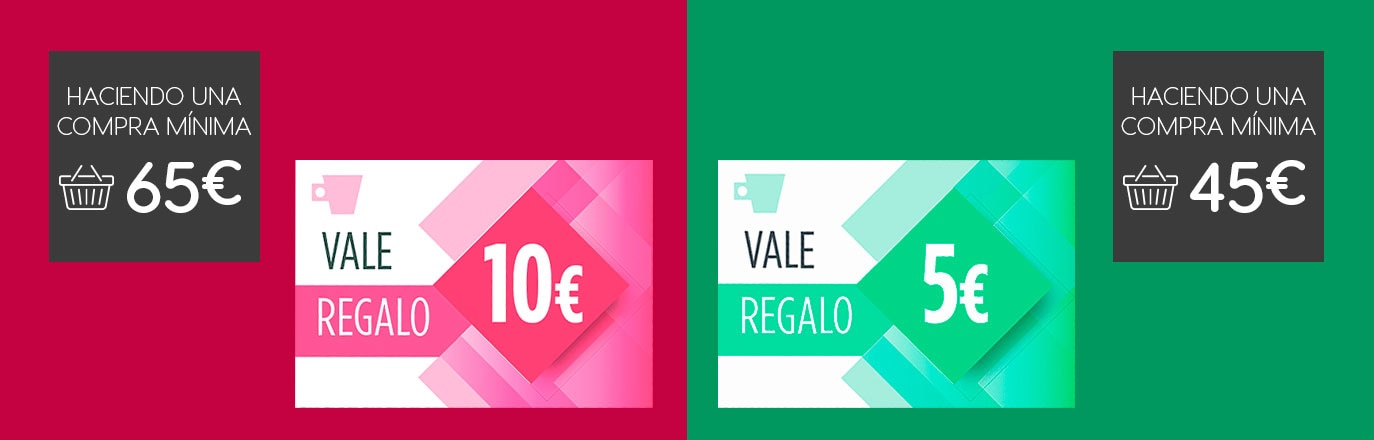 Vale regalo 5€ y 10€